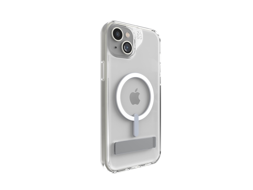 Zagg Crystal Palace - Bagsidecover til mobiltelefon - MagSafe-kompatibilitet - klart klik - for Apple iPhone 14 Plus, 15 Plus
