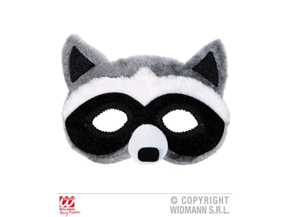 Waschbär Halbmaske