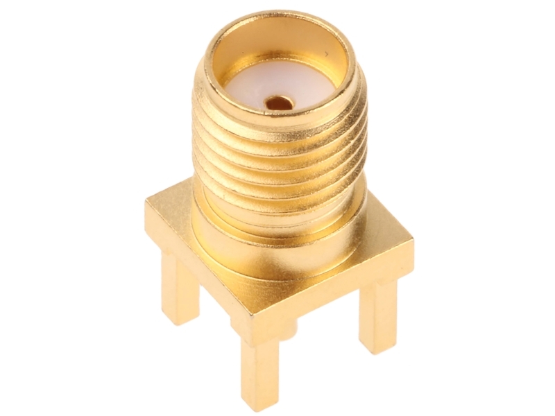 Telegärtner Sma-Sokkel Sokkel Til Trykte Kredsløb, Z79, Guld (Standard) - 1 Stk (J01151a0931)