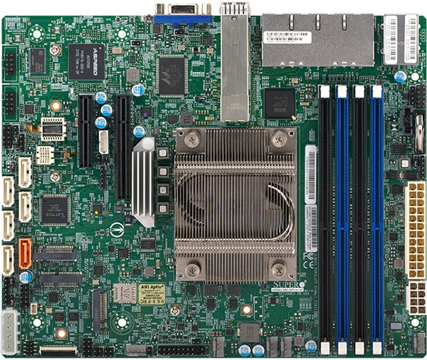 Supermicro Mbd-A3ssv-16C-Spln10f, Intel, Bga 2106, Intel Atom , P5342, Ddr4-Sdram, 256 Gb