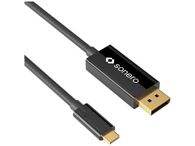 Sonero X-Ucc020, 1 M, Displayport, Usb Typ-C, Männlich, Männlich, Gerade