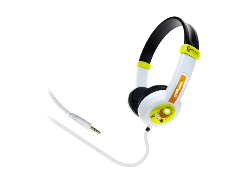 Geemarc Telecom Kiwibeat Music 101, Kabelgebunden, 20 - 20000 Hz, Musik, Kopfhörer, Schwarz, Grün, Weiß