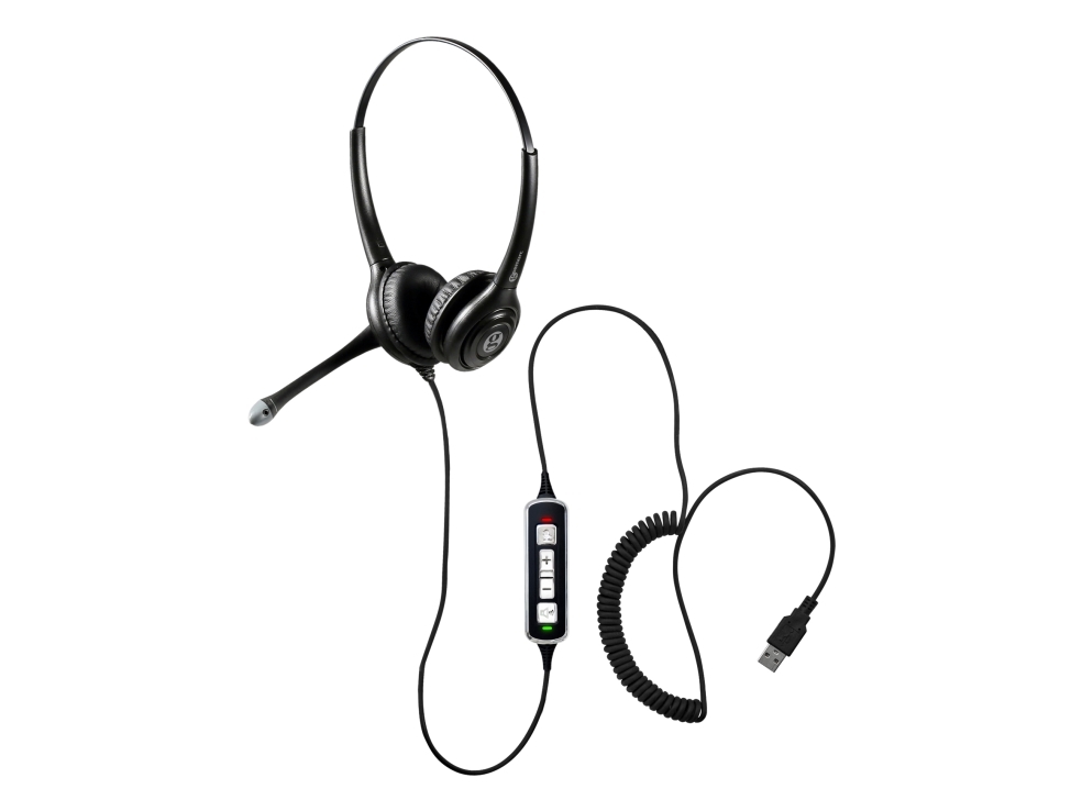 Geemarc Telecom Cla3 A-Usb, Kabelgebunden, Kopfhörer, Schwarz