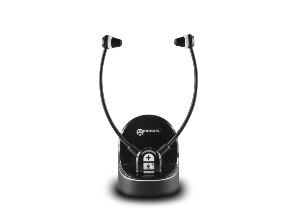 Geemarc Telecom Cl7370, Kabellos, 100 - 16000 Hz, Kopfhörer, Schwarz