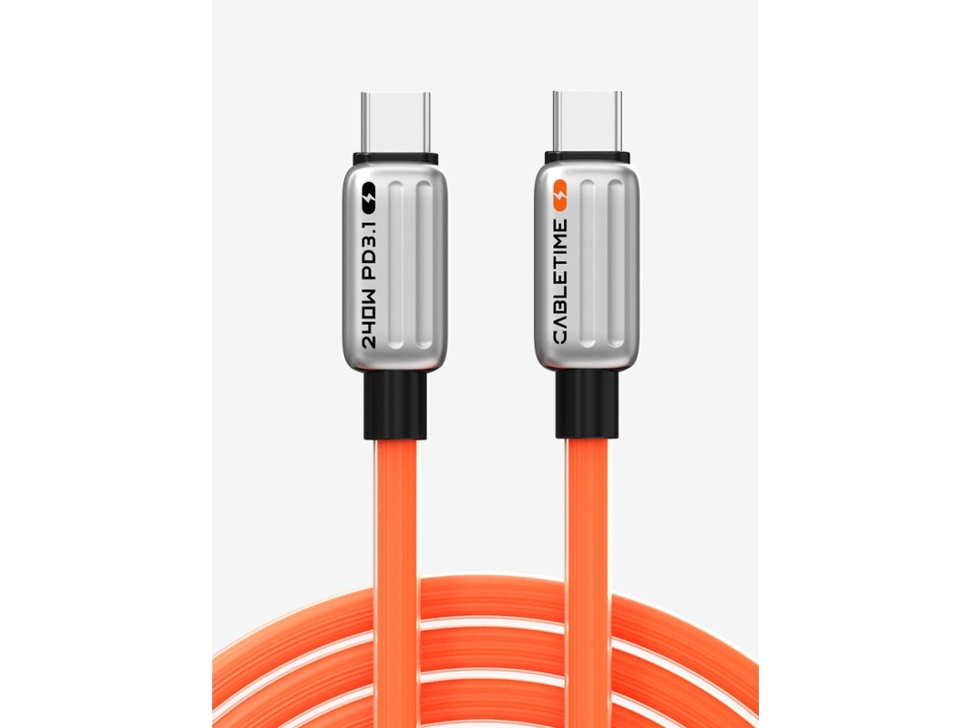 Cabletime Ct-Cm240-Zs01, 1 M, Usb C, Usb C, 480 Gbit/Sek., Orange