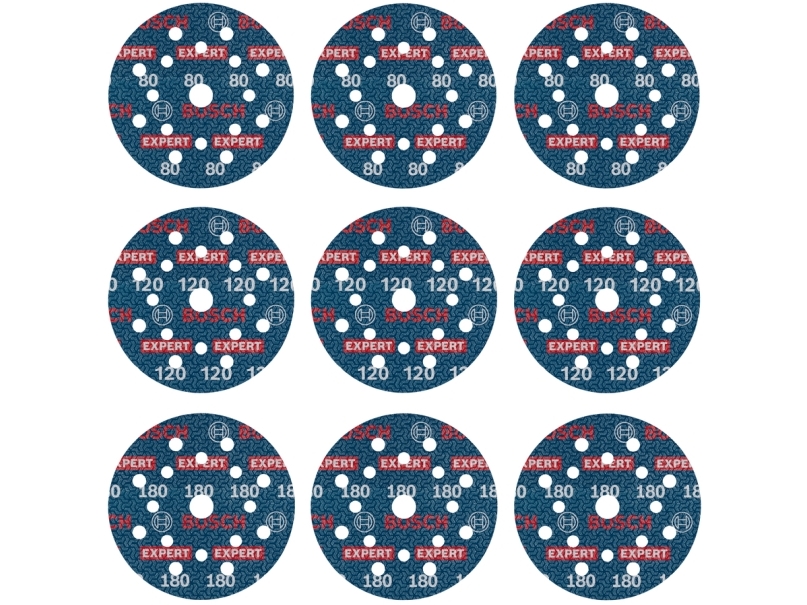 Bosch O780, Slibeskive, Maling, Stål, Træ, Blå, Rund, 12,5 Cm, 12,5 Cm