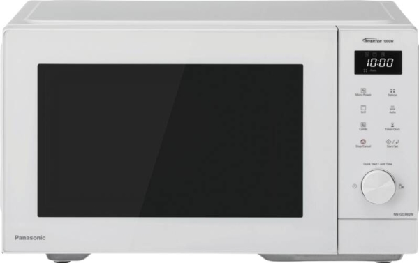 Panasonic NN-GD34QWEPG, Pöytämalli, Grillimikroaaltouuni, 23 L, 1000 W, Sisäänrakennettu näyttö, Painikkeet, Rotaatio
