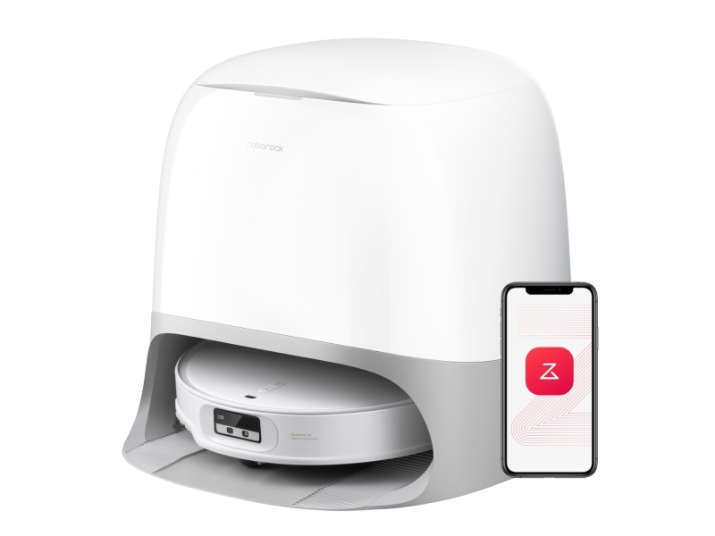 Roborock Qrevo CurvX, Kombinationsspis, Vit, Rund, Dammpåse, 0,258 l, 62 dB | Vitvaror - Dammsugare - Robotdammsugare | GameStuff