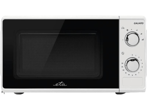 Eta Galiato, Arbeitsplatte, Solo-Mikrowelle, 17 L, 700 W, Eingebautes Display, Drehregler