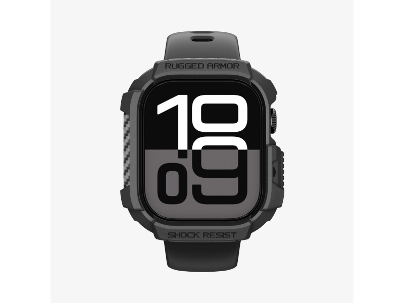 Spigen Rugged Armor 2, Boks, Smartwatch, Sort, Apple, Apple Watch 10/11 (42Mm), Termoplastisk Polyurethan (Tpu)