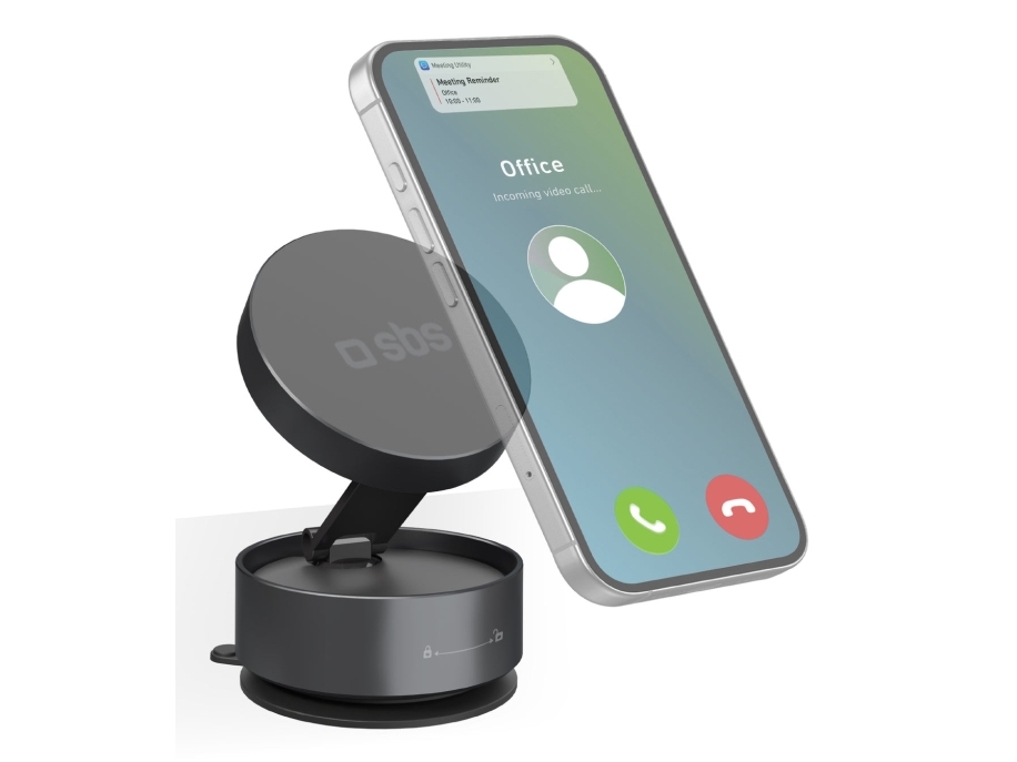 Sbs Tesupsuctionmag, Mobiltelefon/Smartphone, Aktiv Holder, Skrivebord, Sort