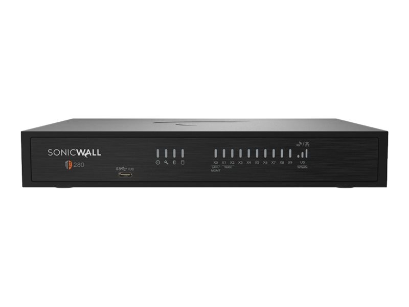 SonicWall TZ Series (Gen 8) TZ 280 - Tietoturvalaitteet - 1GbE - työpöytätietokoneet