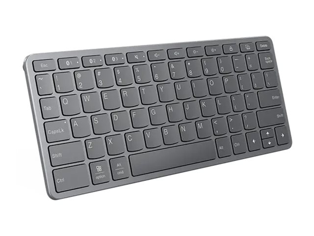 Lenovo KB331U - Tangentbord - flera enheter - trådlös - USB-C, Bluetooth - QWERTY - USA, internationellt - luna gray | Datorer & Surfplattor - Datorer - tillbehör - Tangentbord | GameStuff