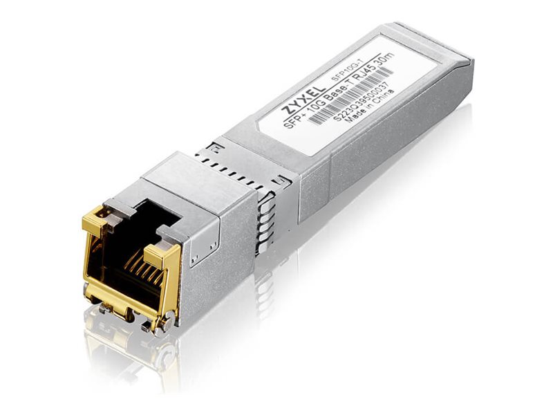 Zyxel - Sfp+ Transceiver Modul - 10Gbe - 10Gbase-T - Rj-45 - Op Til 30 M