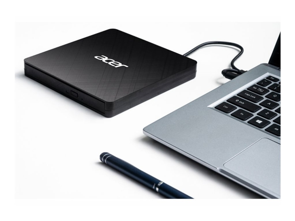 Acer DVD DVD+RW drive - USB - plug-in module - DVD-RW (Brænder) - USB - Sort