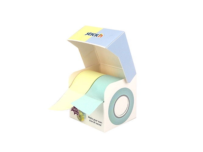 Notizrolle Extra Sticky Fsc 2X25mmx10m Pastellgelb/Blau