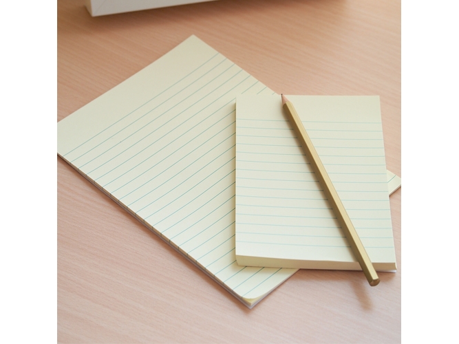Notesblok Fsc 152X101 100 Ark Linjeret Pastelgul