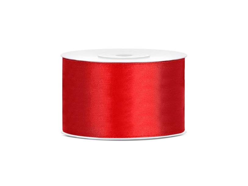 Rød Satinbånd 38 Mm