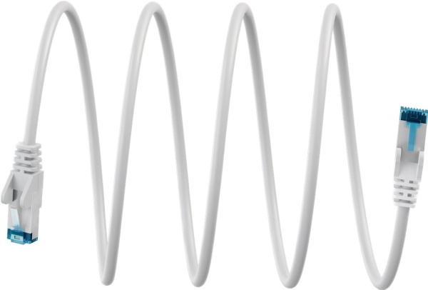 Ultraflexibles Cat 6A Patchkabel S/Ftp (Pimf), Weiß