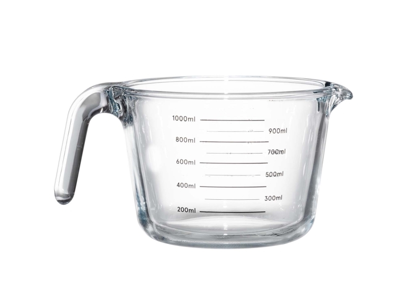 Lasinen mittakannu 1L