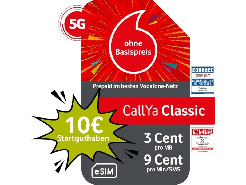 Vodafone Callya Classic, Abonnement, Mobiles Handynetz