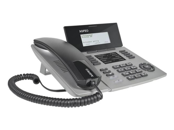 AGFEO ST 54 IP SENSORfon, Analog telefon, Trådbunden telefonlur, Svart, Grå | Tele & GPS - Fast & IP telefoner - Alla fast telefoner | GameStuff