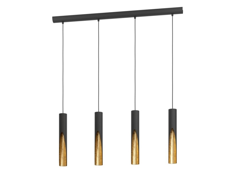 EGLO BARBOTTO LANGBORD 4L GU10 SORT/GULD