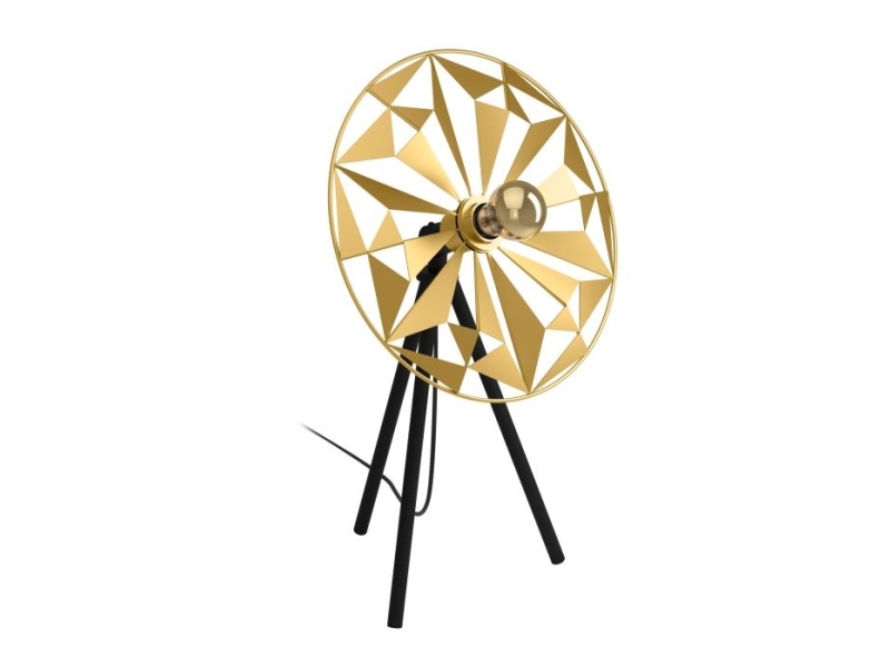 EGLO CASTANUELO PÖYTÄ E27 H575 MUSTA/KULTAINEN