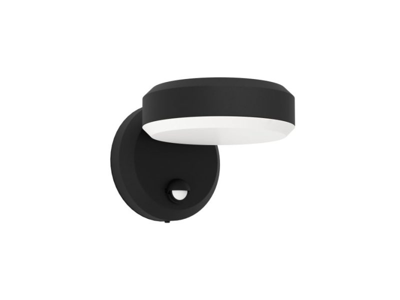 Eglo Fornaci Aussen Wand/Sensor 8.7W 850Lm 3000K Ip54 Schwarz