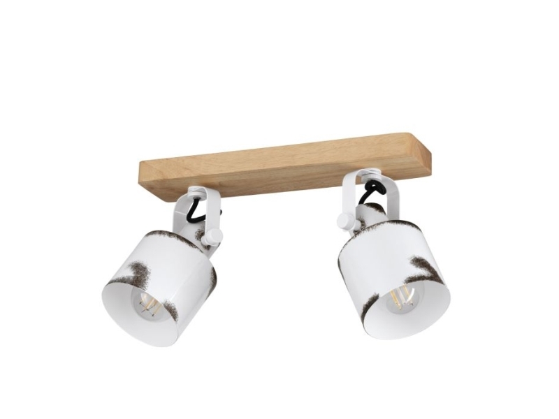 Eglo Kilburn Spotskinne 2Xe27 Natur/Hvid-Natur Fsc