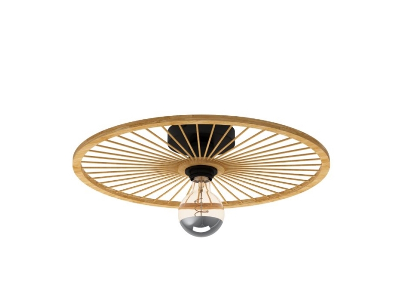 Eglo Leominster Decken/Wand E27 Bamboo