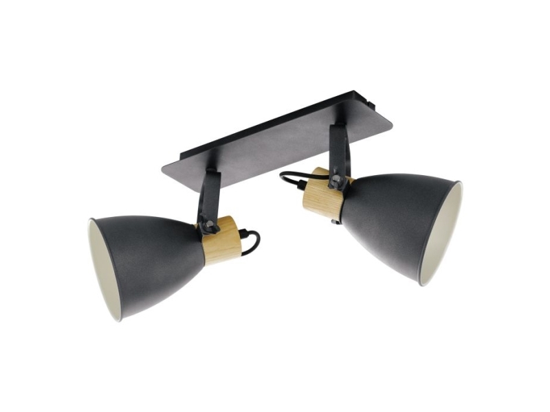 EGLO COSWARTH, E27, 220-240 V, Antracit, Brun, Gräddfärgad | Belysning - Inomhusbelysning - Inbyggd spotlight | GameStuff