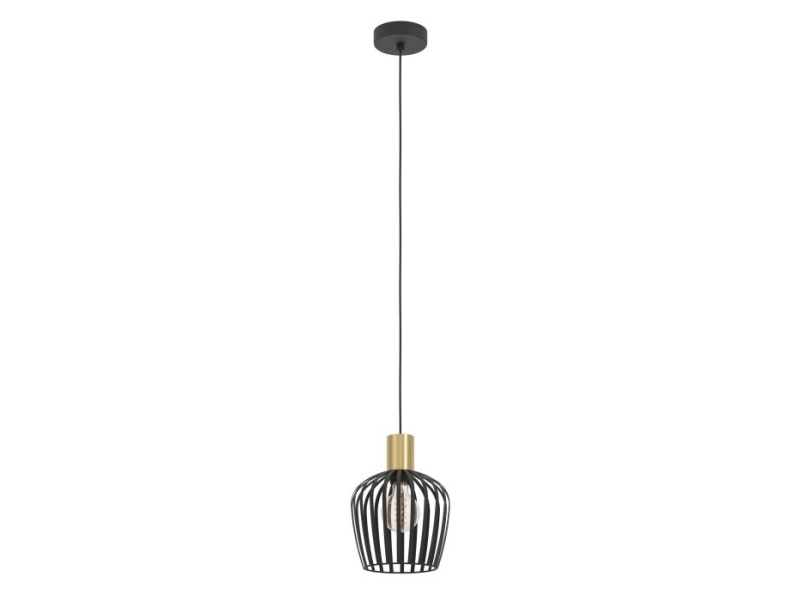 EGLO EMPOLI, Svart, mässing, Stål, Universal, IP20, II, E27 | Belysning - Inomhusbelysning - Taklampa & Pendellampa | GameStuff