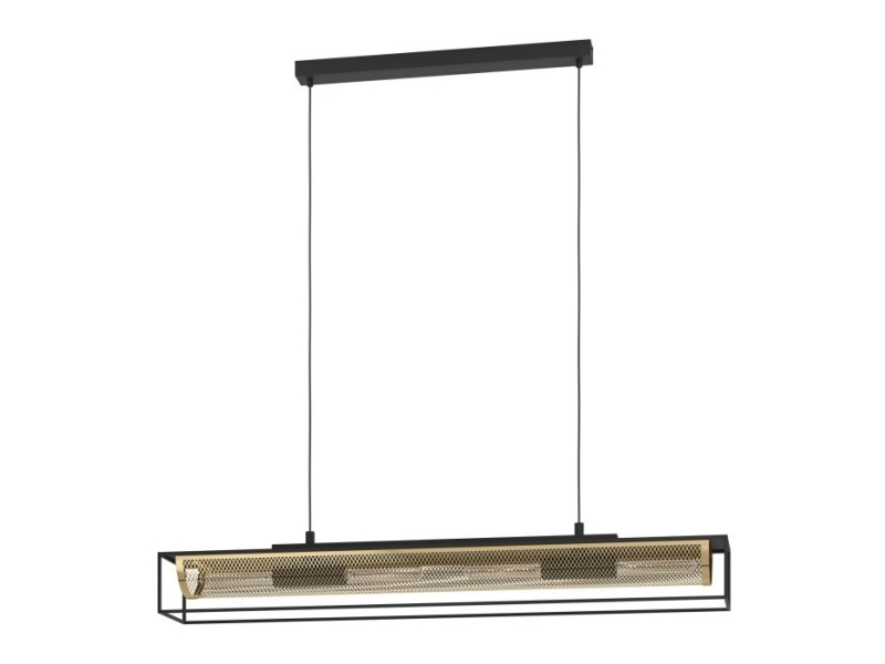 EGLO NOHALES, Svart, mässing, Stål, Universal, IP20, I, E27 | Belysning - Inomhusbelysning - Taklampa & Pendellampa | GameStuff