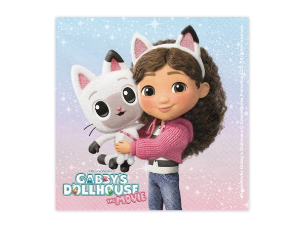 Partydeco Napkins Gabby''s Dollhouse, 33 X 33 Cm, Mix, Multicolour, Paper, Image, 165 Mm, 165 Mm, 33 Cm