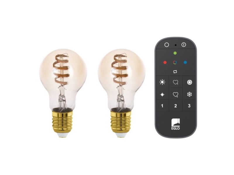 Eglo E27 Led-Z A60 Tw 4,9W 360Lm Amber 2 Stk Mit Fernbedienung Z