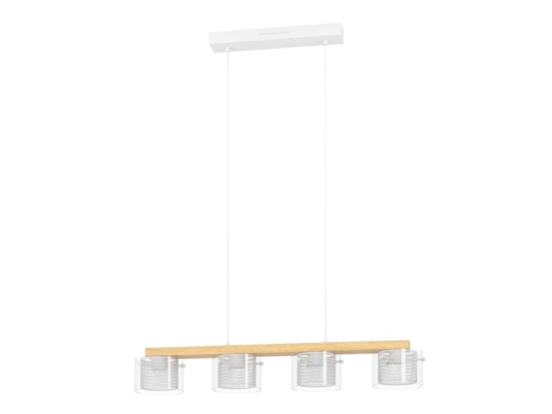 EGLO PORTICO-Z, Brun, Vit, Stål, Trä, Universal, IP20, II, LED | Belysning - Inomhusbelysning - Taklampa & Pendellampa | GameStuff