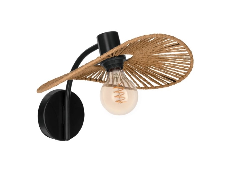 EGLO SIRUELA, E27, IP20, Svart | Belysning - Inomhusbelysning - Vägglampa | GameStuff