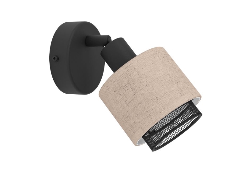 EGLO ROSLEY SPOT E14 SORT/LINEN