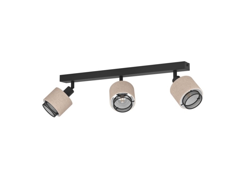 EGLO ROSLEY SPOTSKINNE L430 3XE14 SORT/LINEN