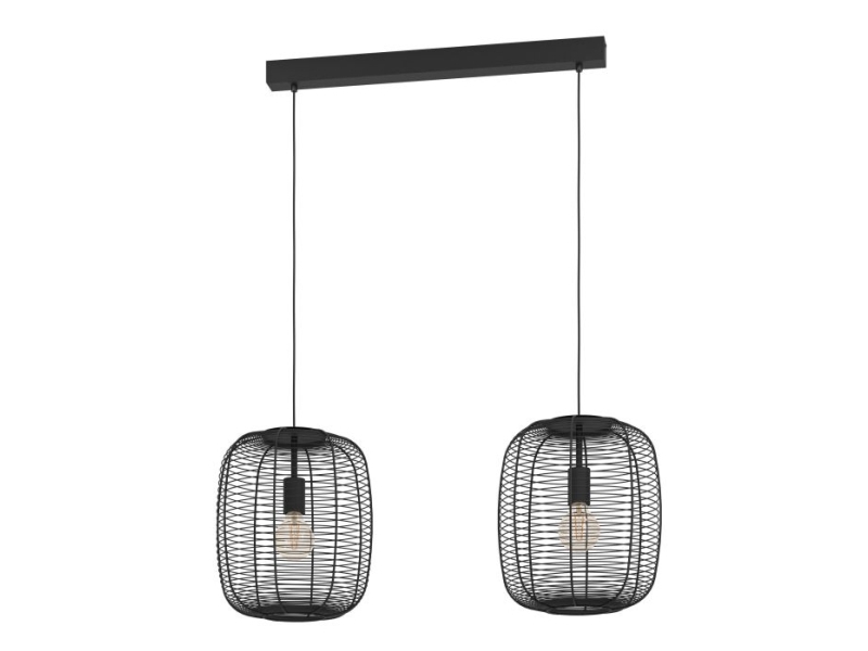 EGLO RINROE, Svart, Stål, Universal, IP20, I, E27 | Belysning - Inomhusbelysning - Taklampa & Pendellampa | GameStuff