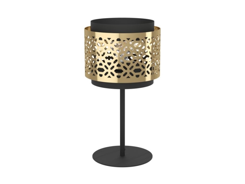 EGLO SANBACH BORD H450 E27 SORT/MESSING | Belysning - Inomhusbelysning - Bordslampa | GameStuff