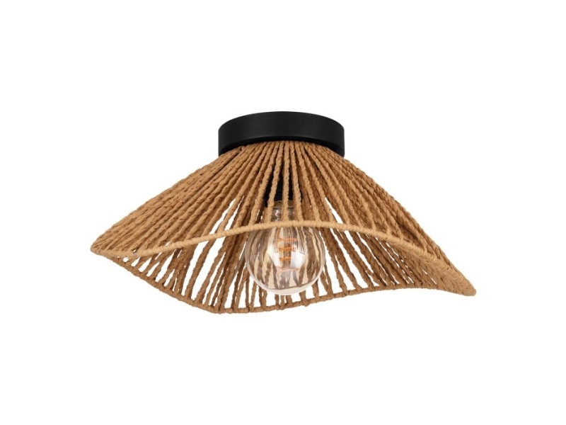 EGLO LAVISTER TAK Ø390 E27 SVART/NATUR