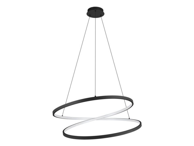 EGLO RUOTALE, Svart, Gjuten aluminium, Stål, Universal, II, LED, 5000 LM | Belysning - Inomhusbelysning - Taklampa & Pendellampa | GameStuff