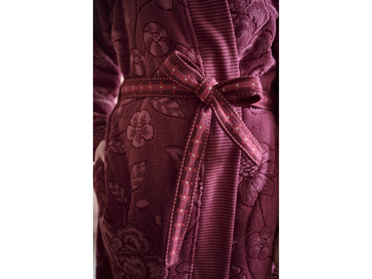 PIP Studio PIP Jasmin Jacquard Bathrobe Dark Pink L
