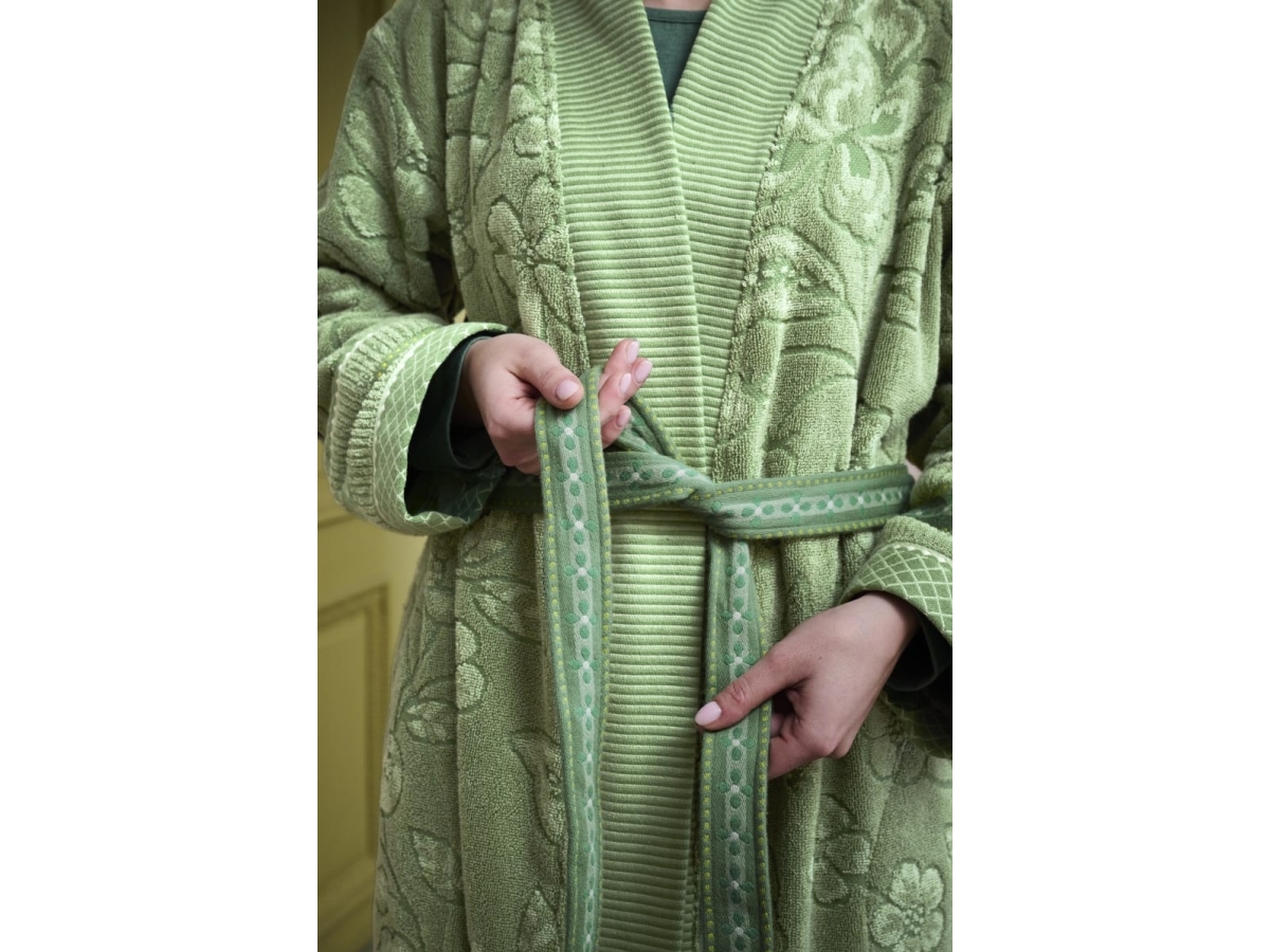 Pip Studio Pip Studio Jasmin Jacquard Bathrobe Dark Pink Xs