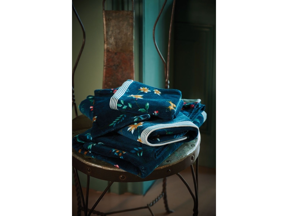 PIP Studio Les Fleurs Dark Blue 55x100