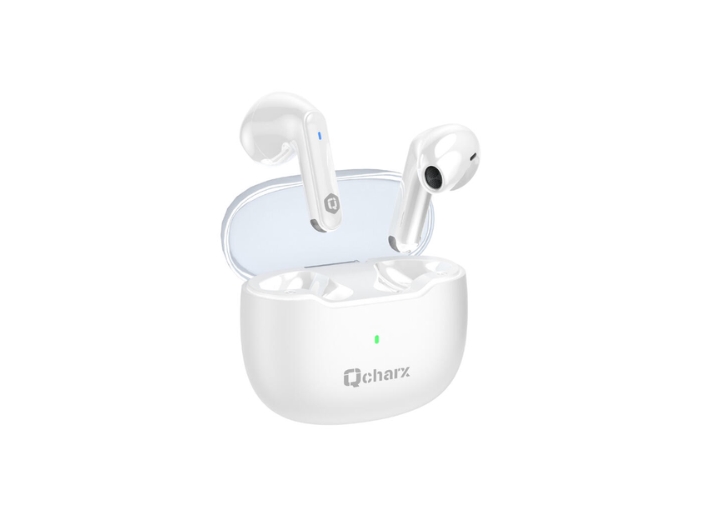 Qcharx Harmony Wireless/Bluetooth 5.3 Headset/White Qchharmony