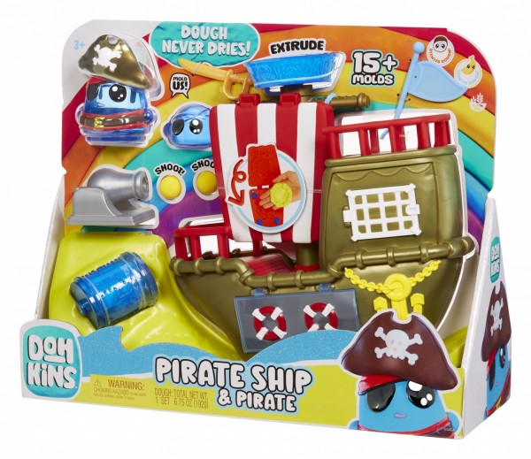 Dohkins Plastikmasse Piratenschiff