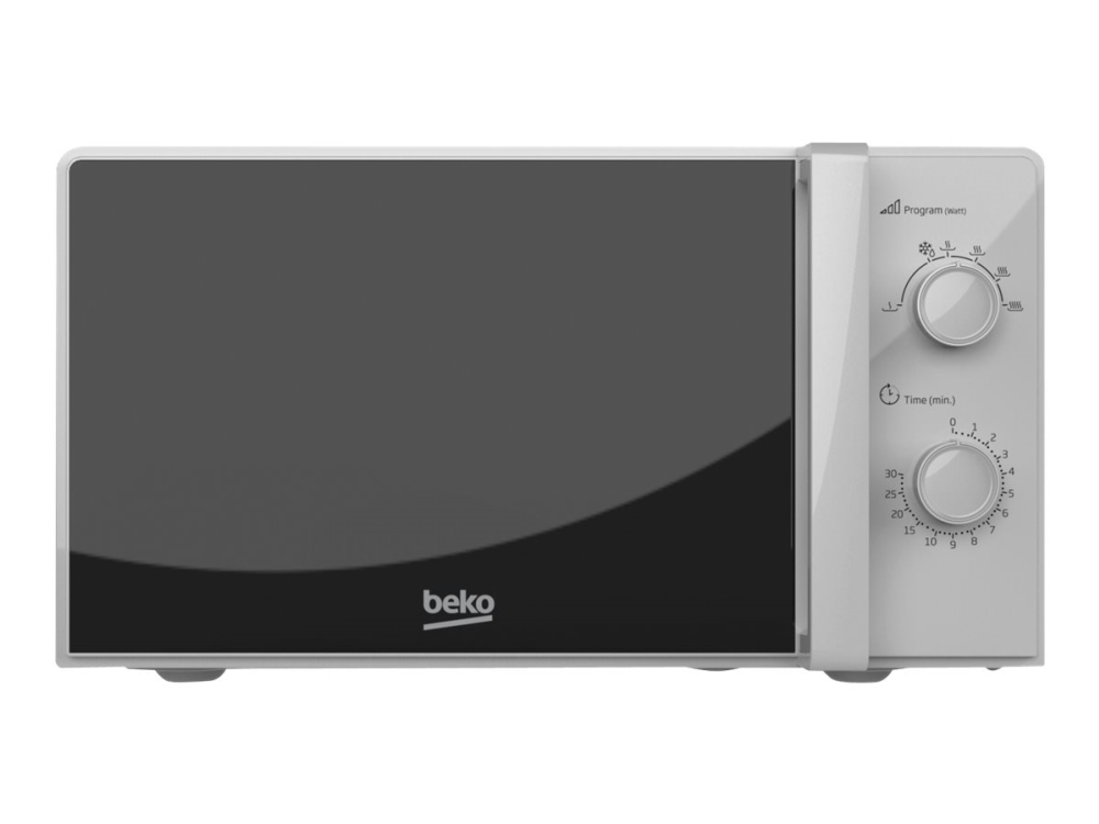 Beko Moc20100sfb, Arbeitsplatte, Solo-Mikrowelle, 20 L, 700 W, Drehregler, Silber